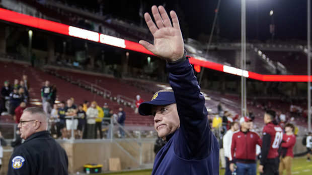Brian Kelly with Notre Dame.